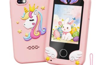 UCIDCI Kids Smart Phone Toy with Dual Camera and Learning Games ages 3 – 7 (Prime Day Deal)