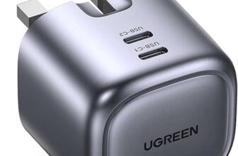 UGREEN USB C Charger 45W Nexode GaN Dual Ports Plug Support PD 3.0/PPS – Sold by UGREEN GROUP LIMITED UK FBA (Prime deal)