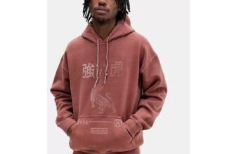 UO Burgundy Kyoto Tiger Hoodie