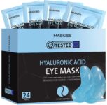 Under Eye Gel Patches (24 Pairs), Hyaluronic Acid Eye Masks for Dark Circles Puffy Eyes Undereye Bags, Collagen Eye Patches for Wrinkles and Hydrate, Skin Care Gift for Her