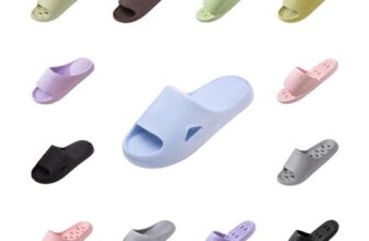 Unisex Pool Sliders, Memory Foam, Open-Toe Shower Sandals, Lightweight