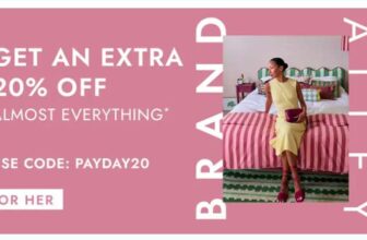 Up to 80% off Womenswear Footwear and Skincare Extra 20% off with code