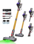 VACTechPro Cordless Vacuum Cleaner, 35KPa/45Mins Stick Vacuum, 6-in-1 Lightweight Powerful Handheld Vacuums with Detachable Battery, Anti-Tangled Upright Vacuum for Pet Hair Carpet Home Stair Car