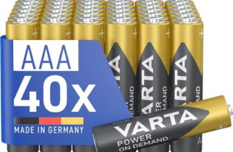 VARTA Power on demand AAA micro batteries (pack of 40)