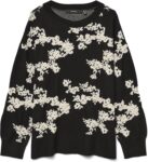 VERO MODA Vmnancy LS O-Neck Long Pullover Boo Rep, Black, XS