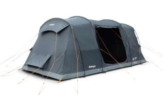 Vango Tacoma 400 – 4-Person Tent Package ( Two Dark Bedrooms / Central Living Area / Powerflex )
