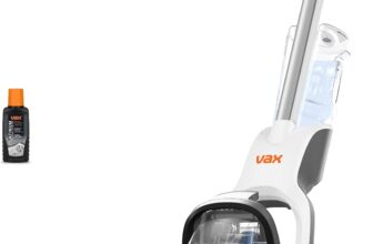 Vax Compact Power Carpet Cleaner Machine, Upright Portable Rug Shampooer Washer, Included Solution, Easy to Carry, White, 800W, 5.5kg, CWCPV011