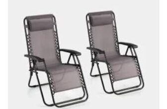 Verona Grey Zero Gravity Chair Set of 2