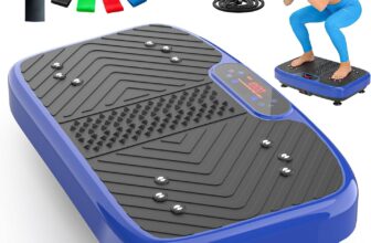 Vibration Plate Exercise Machine Weight Loss, Full Body Workout Vibration Plate Lymphatic Drainage,199 Adjustable Speeds Power Shaping Vibrating Plate Built-in Bluetooth Speaker