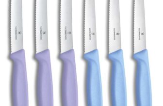 Victorinox Swiss Classic Breakfast Knife & Steak Knife Set, 6-piece, Sharp Blade, Serrated Edge, 11 cm, Stainless Steel – Prime Day Deal
