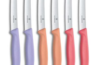 Victorinox Swiss Classic, Breakfast Knife, Table Knife Set, 6-Piece, Serrated Edge, 11 cm, Stainless Steel
