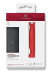 Victorinox Swiss Classic Foldable Picnic Knife and Cutting Board, for Fruit, Vegetables, Bread Rolls, Serrated Edge, Extra Sharp, Red