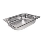 Vogue K844 Stainless Steel 1/2 GN Perforated Pan, 65mm Deep