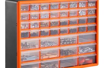 VonHaus 44 Multi Drawer Organiser with Adjustable Dividers – Plastic Multi Tool Box Sold & Shipped by VonHaus UK