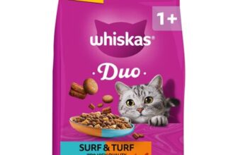 WHISKAS DUO Adult Dry Cat Food 7kg Surf & Turf