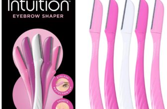 WILKINSON SWORD – Intuition Eyebrow Shaper for Women Facial Hair Remover and Trimmer Exfoliating Dermaplaning Tool Pack of 5 Disposable Razors