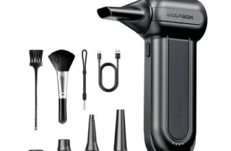 WOLFBOX DF100 Wireless Electric Air Duster, 150000 RPM Brushless Motor