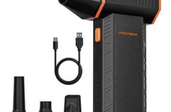 WOLFBOX MF50 Compressed Air Duster-110000RPM Cordless, 3-Gear Adjustable Mini Blower with Fast Charging sold by WOLFBOX FBA – Prime Deal