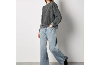 Waffle Panel Sweatshirt