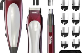 Wahl Complete Grooming Set Hair Clipper, Beard Trimmer & Personal Nose Hair Remover for Men Corded Hair Cutting Kit, Stubble Trimmer, Nose/EarTrimmer, 10 Attachment Combs, High Precision Blades