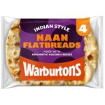 Warburtons 4 Naan Flatbreads – Clubcard Price