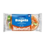 Warburtons Thin Plain Bagels