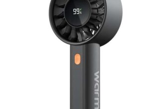 Warmco Portable Handheld Turbo Fan 5000mAh (Up to 15H Runtime), 4-Speed Personal Mini Fan – Sold by Warmco Tech / FBA – Prime Day