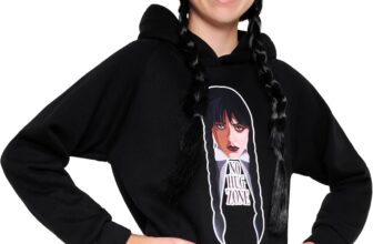 Wednesday Girls Hoodie – Hooded Sweatshirt for Girls and Teenagers 7-16 Years Soft Warm Casual Streetwear – Girls Gifts
