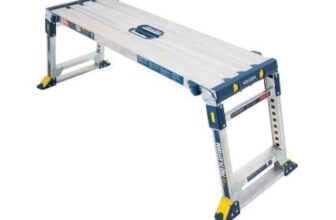 Werner 79023 Adjustable Pro Work Platform Work & Access, Silver, One Size