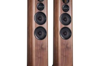 Wharfedale EVO4.4 Floorstanding Speakers – Walnut
