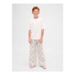 White Trouser Matching Family Christmas Pyjama Bottoms
