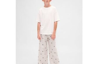 White Trouser Matching Family Christmas Pyjama Bottoms