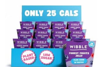Wibble Jelly Pots, Forest Fruits, 12 Pack, Plant Based, 25 Cals