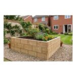 Wickes Decorative Grooved Treated Timber Wall Sleeper 45x145mm x1.2m