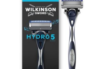 Wilkinson Sword Hydro 5 Razors for Men, Skin Hydration, Carbon Coated Blades