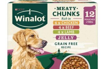 Winalot Dog Food Pouches in Jelly, 12 X 100 G