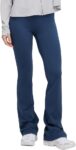 Women High Waist Bootleg Flare Pants Lightweight Yoga Pants Tummy Control Bootcut Leggings SLP5M392T