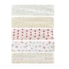 Womens Headbands 5-Pack, Wide Floral Print, Soft Elastic