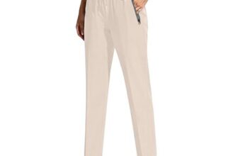 Womens Hiking Trousers, Quick-Dry, Elastic Waist, Zipper Pockets