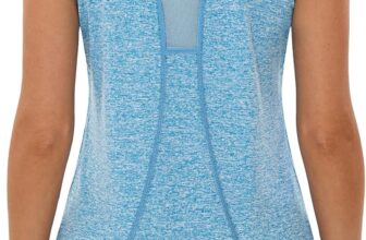 Womens Loose Fit Workout Tops Racerback Tank Tops for Running Yoga Gym Breathable Quick Dry Mesh Backless S-3XL