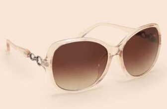 Womens Nude Transparent Square Sunglasses