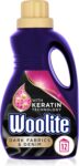 Woolite Liquid Laundry Detergent, 750ml, Pack of 1, For Dark Fabrics & Denim, Hand & Machine Wash, Revives Colours & Prevents Dulling, 12 Washes