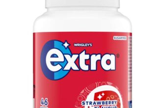 Wrigleys Extra Strawberry Sugar Free Chewing Gum Bottle, 46 Pieces (£1.42/£1.50 S&S)