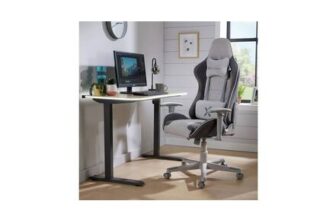 X Rocker Alpha Fabric Office Gaming Chair – Grey