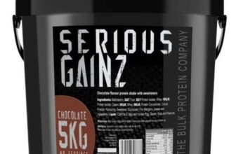 X3 The Bulk Protein Company Serious Gainz (5KG) 8 Flavours Free Warrior Protein Shaker – 600ml