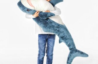 XIAOHONG 100cm Giant Shark Stuffed Animal Toy,Plush Shark Toys,Stuffed Animal Sharks,Soft Shark Cushion Pillow Shark Plush Pillow Stuffed Toy Throw Pillow for Home Decoration Kids Gift