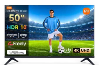 XIAOMI TV F 50, 50 Inch (127 cm), 4K UHD, Smart TV, Fire TV, HDR10, MEMC, 60Hz with 120Hz Game Boost Mode