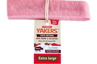 YAKERS Strawberry Dog Chew Extra Large