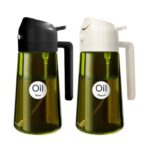YARRAMATE 16oz Light-Blocking Oil Sprayer, 2-in-1 Olive Dispenser
