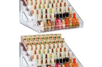 YIEZI Nail Polish Organizer, 84 Bottles, 7-Layer Display, 2-Pack